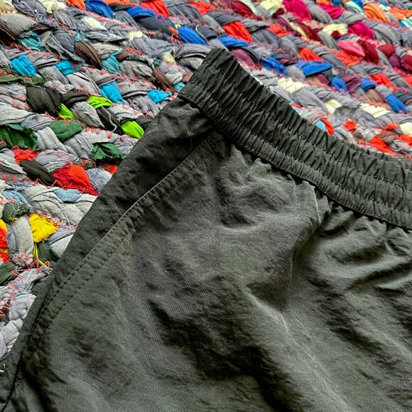 A.LAB Taffy Cherry Dice Black & Beige Two-Tone Board Shorts Men's Size Large 90s - Picture 4 of 15